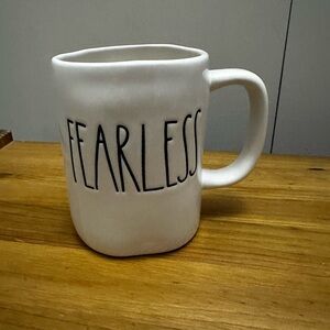 Rae Dunn Fearless Cream Mug